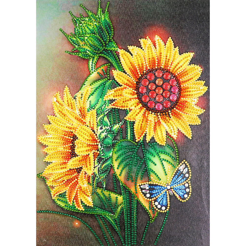 

Sunflower - Special Shaped Diamond Painting - 30*40CM, 501 Original