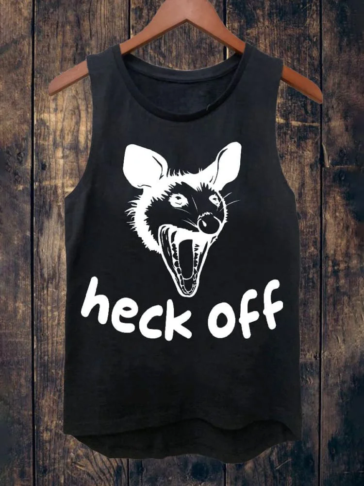 Heck Off Screaming Possum Unisex Tank Top