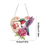 Diamond Painting Acrylic Single-Side Cute Bird Hanging Pendant for Home Wall Decor