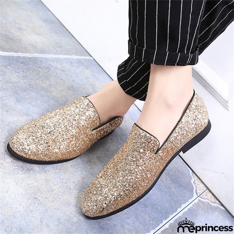 Men's Fashion Glitter Party Dress Shoes