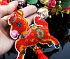 Full Bead Embroidery Keychain Horse Printed Craft Gifts(10x9cm)