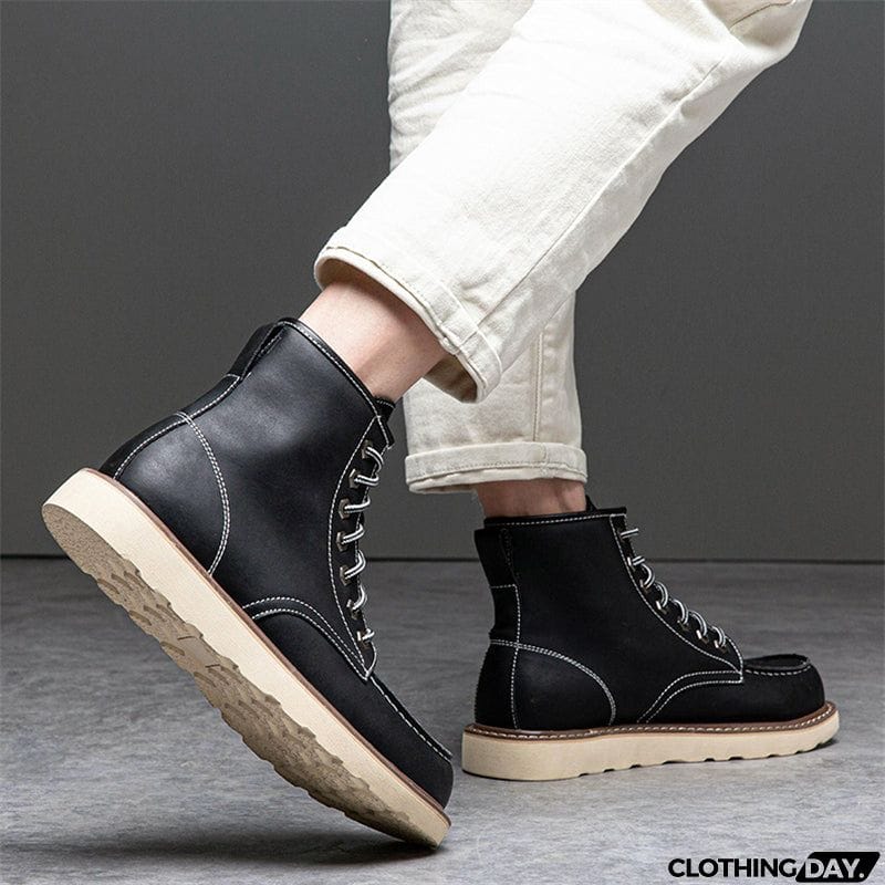 Men's Autumn Winter Vintage Plus Size Cargo Boots