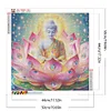 Lotus Buddha - Rundbohrer Diamantmalerei - 50*50cm