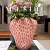 Retro Strawberry Vase Ceramic Ornaments Living Room High Value Light Luxury High-end Creative Exquisite Flower Arrangement Hydroponic Green Plants