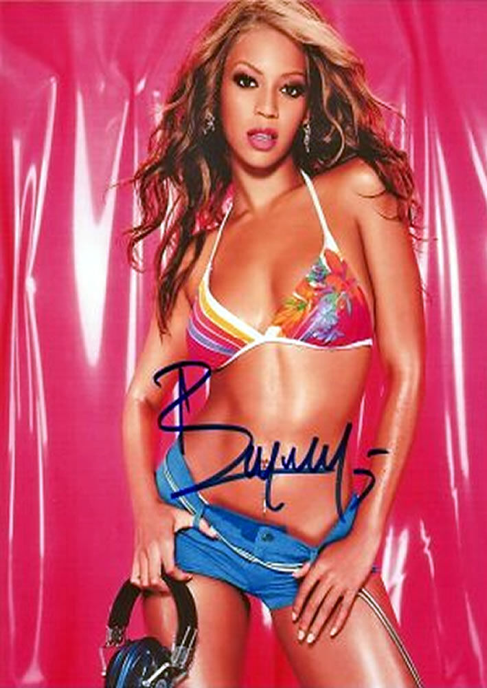 BEYONCE KNOWLES Signed Sexy Photo Poster paintinggraph - Pop Singer - preprint