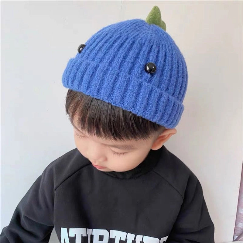 Baby Hat Autumn And Winter Boys And Girls Baby Knitted Wool Hat Cute Super Cute Baby Big Eyes Pullover Cap Trendy