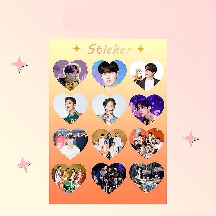 BTS Pink Shine Sticker