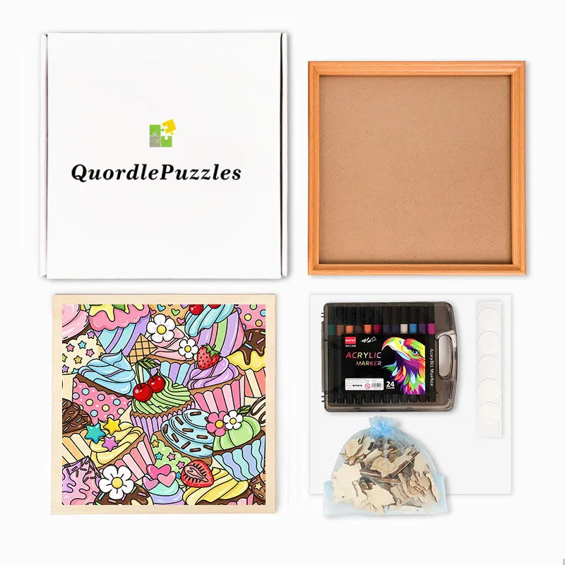 Original kit photo. Coloring supplies vary by selected option.