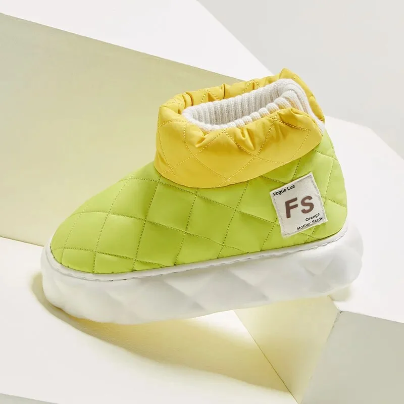 Yyvonne Waterproof Snow Boots Women 2023 Winter Warm Thicken Plush Lined Cotton Shoes Woman Thick Bottom Platform Ankle Boots