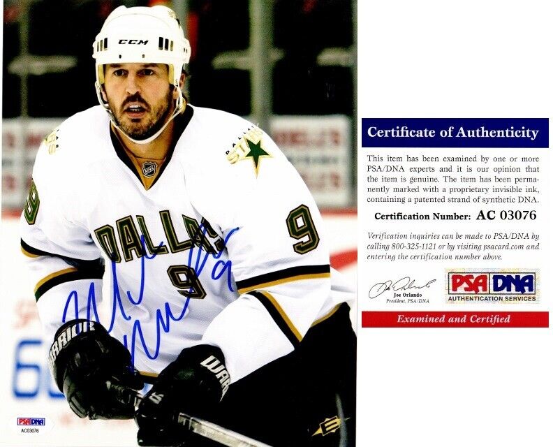 Mike Modano Signed - Autographed Dallas Stars 8x10 inch Photo Poster painting -6- PSA/DNA COA