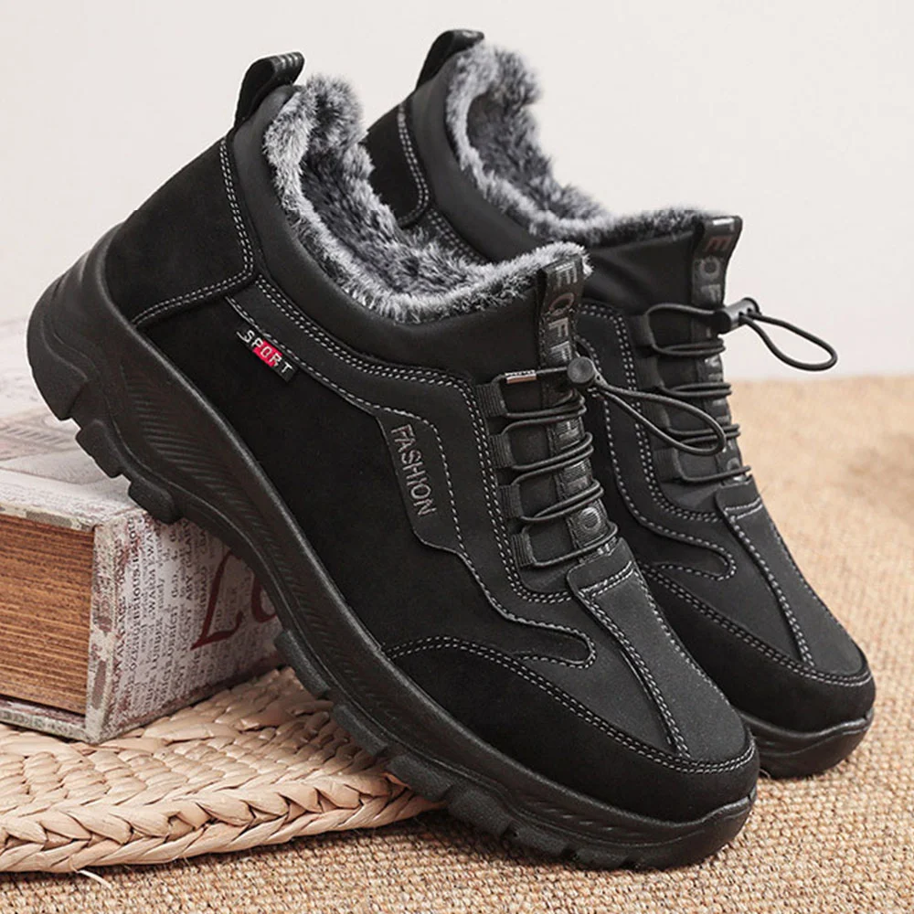 Smiledeer Winter men's casual velvet thickened warm snow boots