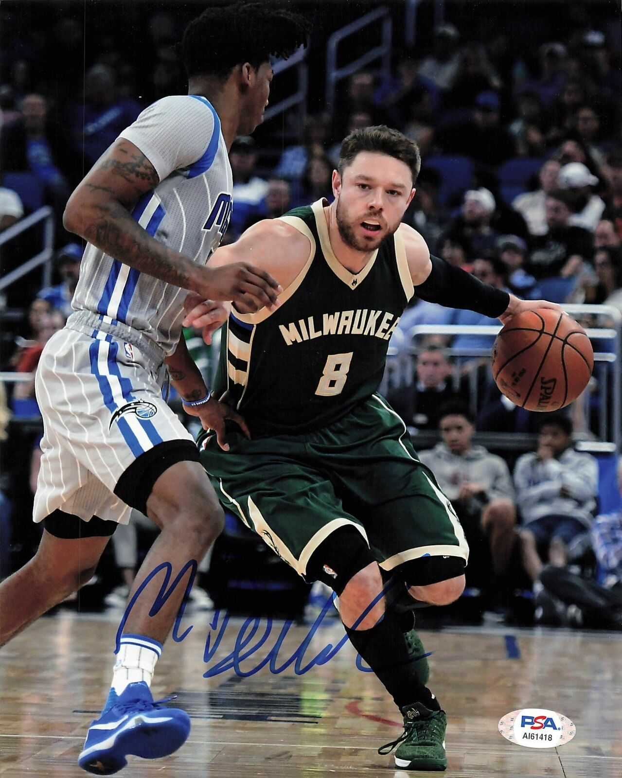 Mathew Dellavedova signed 8x10 Photo Poster painting PSA/DNA Milwaukee Bucks Autographed