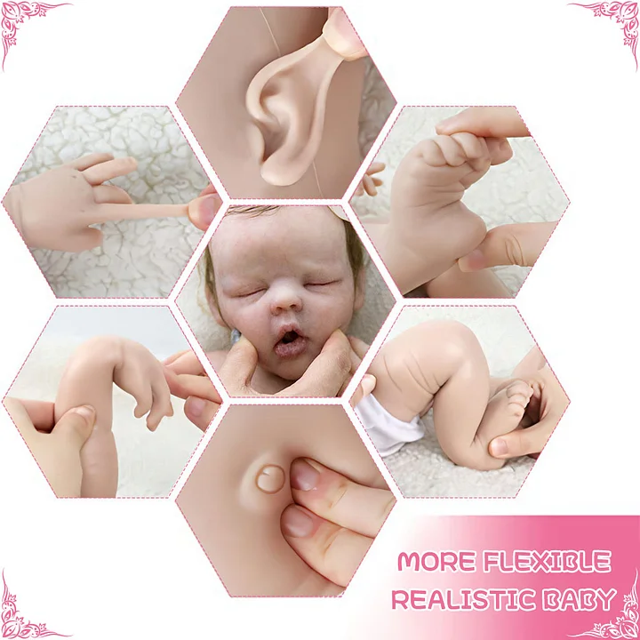 Flexible Solid Platinum Liquid Full Silicone Reborn Doll Baby Named Boaz