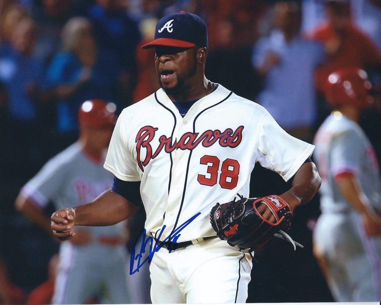 Autographed ARODYS VIZCAINO Atlanta Braves 8x10 Photo Poster painting- COA