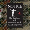 Warning Notice - Vintage Metal Signs(12*16Inch) - Warning