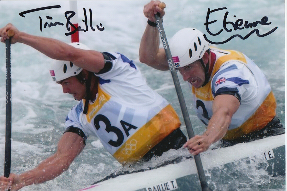 TIM BAILLIE AND ETIENNE STOTT HAND SIGNED GREAT BRITAIN 6X4 Photo Poster painting 1.