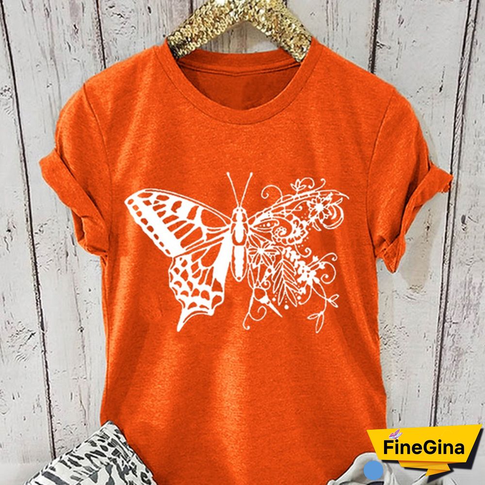 Women/Girls Summer Short Sleeved Round Neck T-Shirts Casual Women Tshirts Graphic