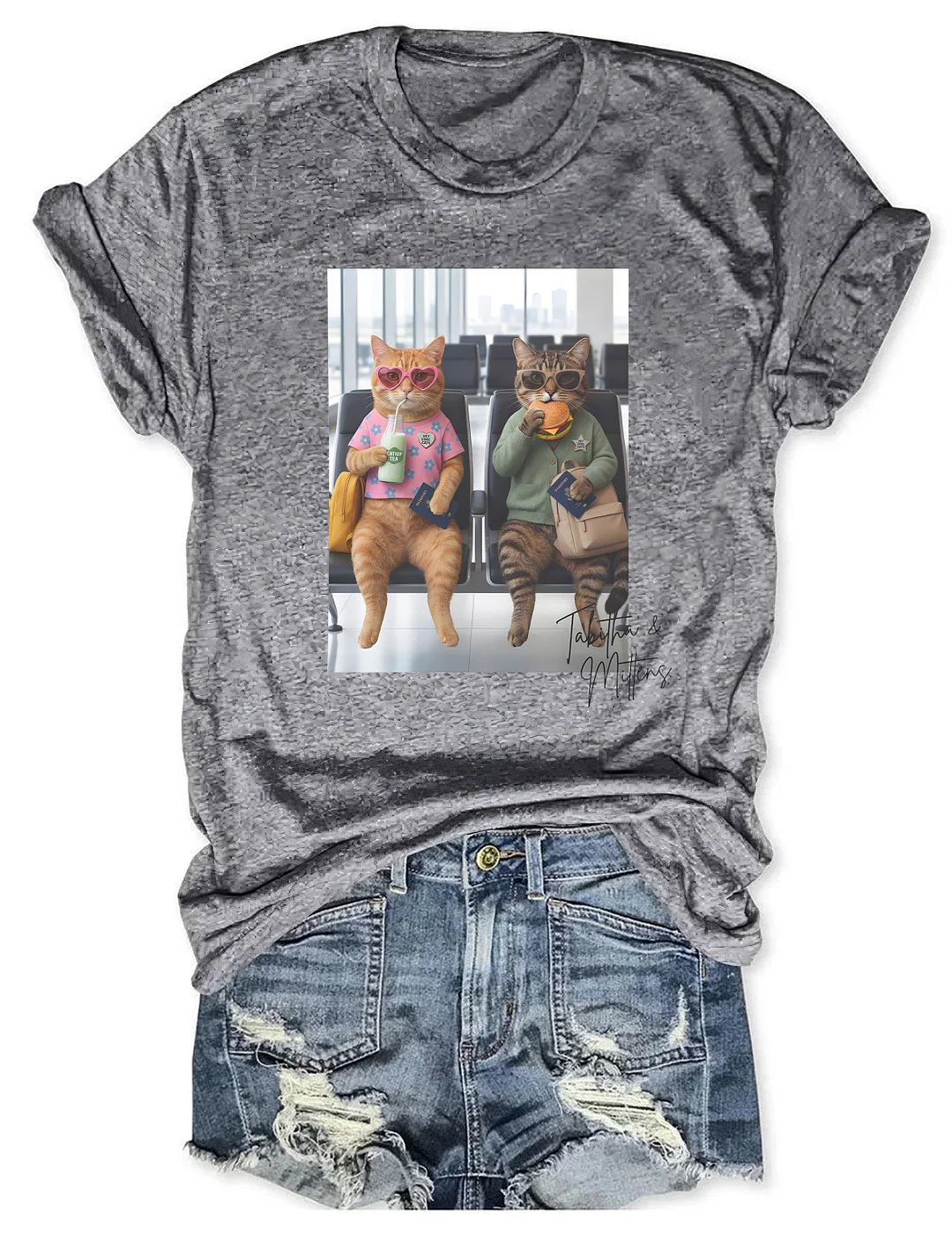Tabitha & Mittens Hey Cool Cats T-shirt