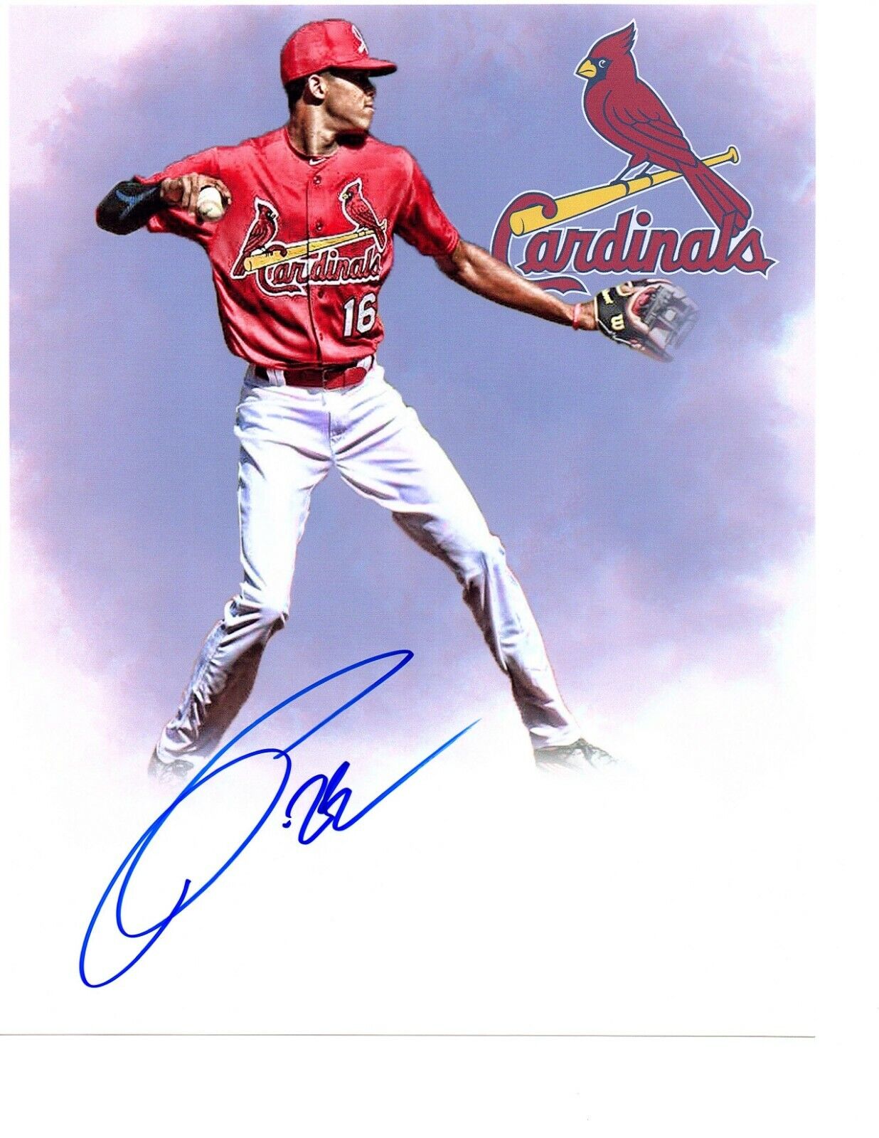 Delvin Perez St.Louis Cardinals autograph Signed 8x10 Photo Poster painting Peoria Chiefs 2019