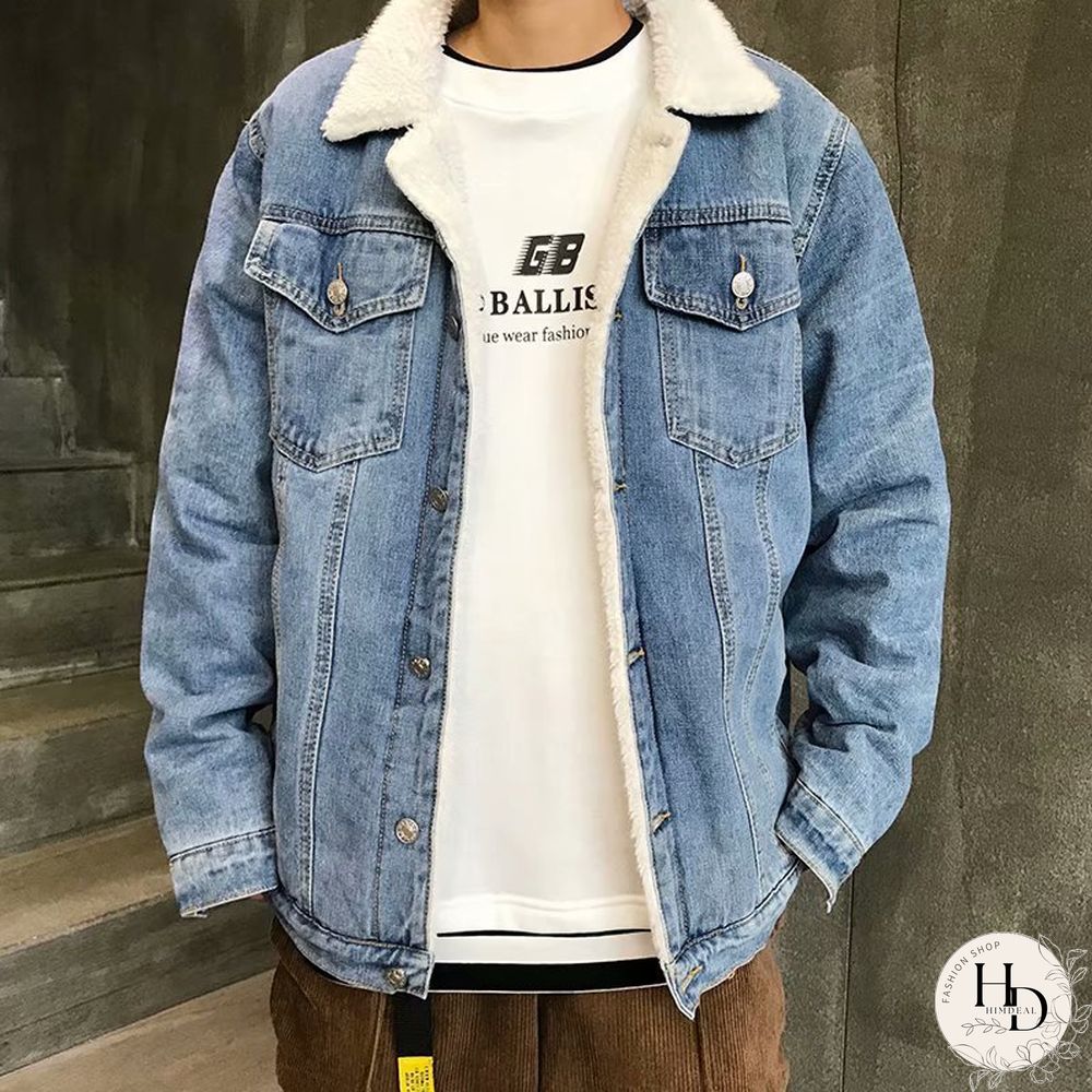 Lamb Wool Denim Cotton Jacket