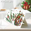 6PCS DIY Diamond Art Greeting Cards Xmas Atmosphere Congratulations Cards & Gift