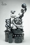 Vintage Color ver. Characters of Super Mario - Super Mario Resin Statue - T Studio