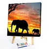 uk.everydayedeals (Limited Stock)Paint By Number - Oil Painting -  Elephant (40*40Cm)