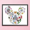 Mickey Head - 11CT Stamped Cross Stitch - 46*56cm - Disney