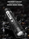 XHP50 Portable LED Telescopic Zoom Flashlight Waterproof Powerful Torch