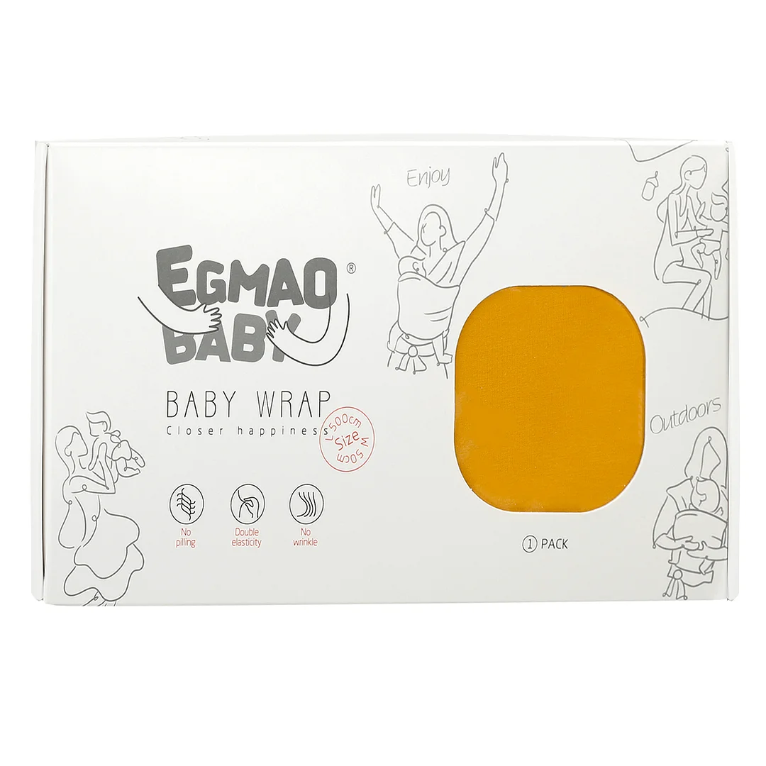 Egmao Baby Wrap Premium Classic Yellow