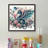 Flower Dragon-11CT Stamped Cross Stitch 50*50cm/19.69*19.69in