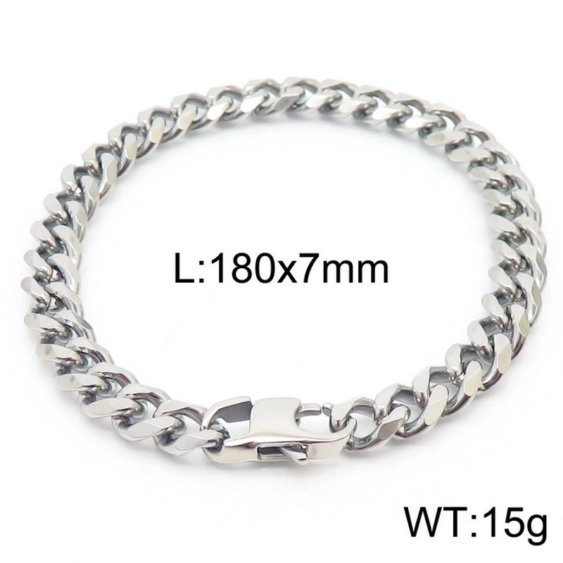 Minimalist Solid Color Titanium Steel Unisex Bracelets