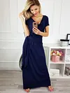 Flexible Neck Designed Bandage Maxi Dress