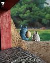 Whimsical Flight Diorama Totoro with LED - My Neighbor Totoro Resin Statue - Seven-Studio
