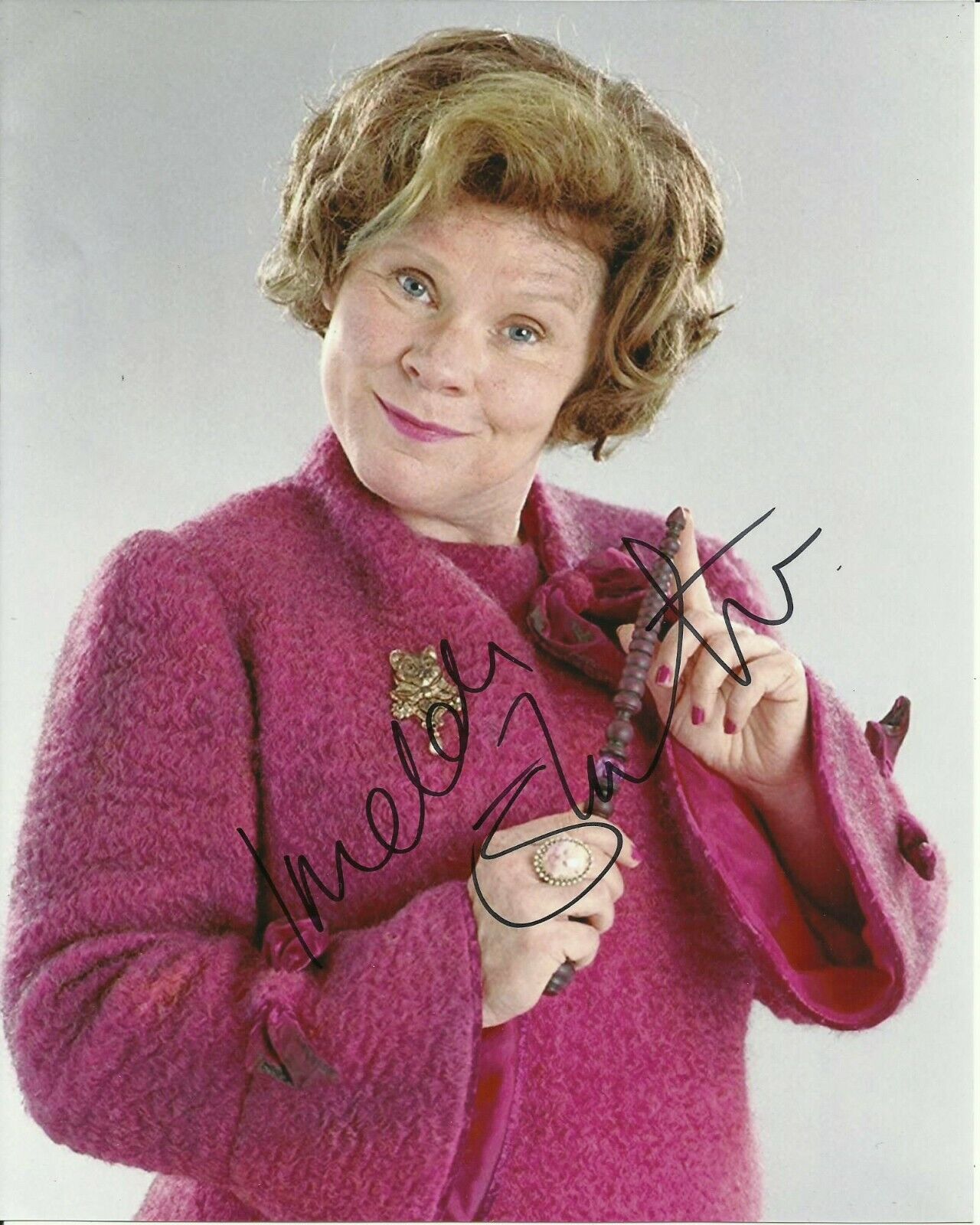 IMELDA STAUNTON SIGNED HARRY POTTER Photo Poster painting UACC REG 242 FILM AUTOGRAPHS (3)