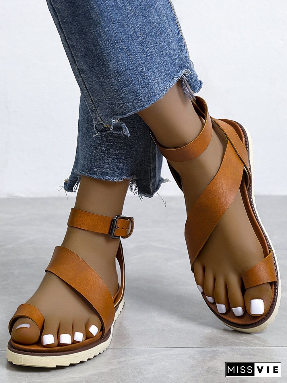 Vintage Soft Sole Roman Thong Sandals