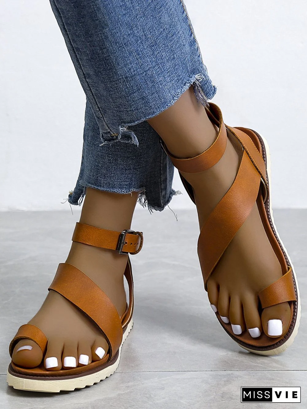 Vintage Soft Sole Roman Thong Sandals