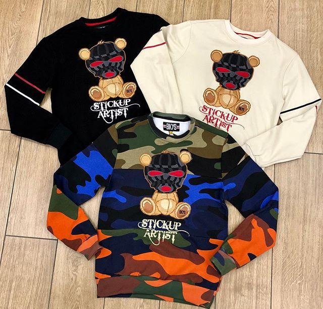 Camo bear fashion streetwear sweatshirt