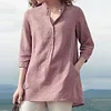 Gioiacombo&trade; Camicia casual da donna con colletto alla coreana per la primavera e l'estate