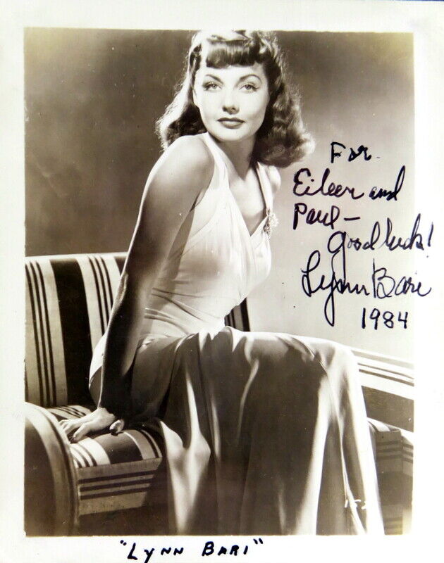 LYNN BARI Signed Photo Poster paintinggraph - Sultry Film Actress - preprint