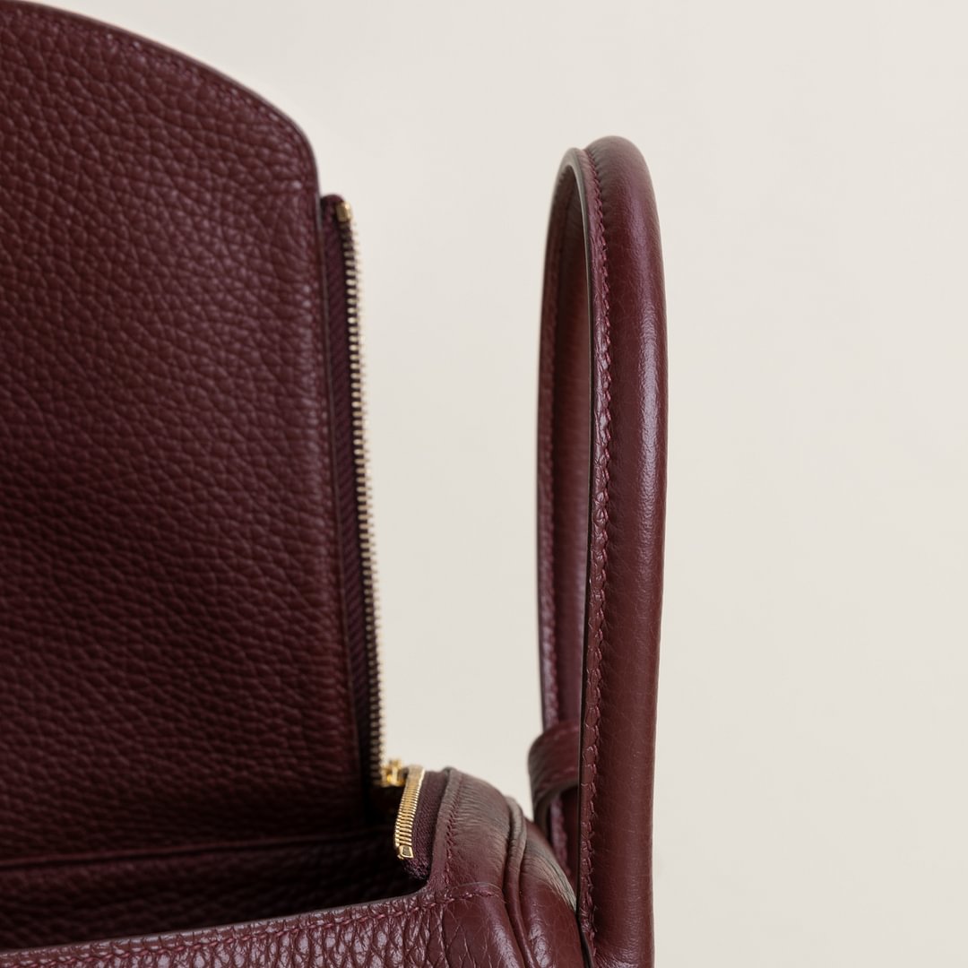 Lindy 26cm Clemence leather 57 Bordeaux&nbsp;GHW