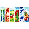 Stamped Cross Stitch Bookmark Kit for Adults Mixed Pattern 14CT 6Pcs 30x50 tapestrymarket