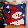 Snowman-DIY Latch Hook Rug Pillowcase Kits 43*43cm tapestrymarket