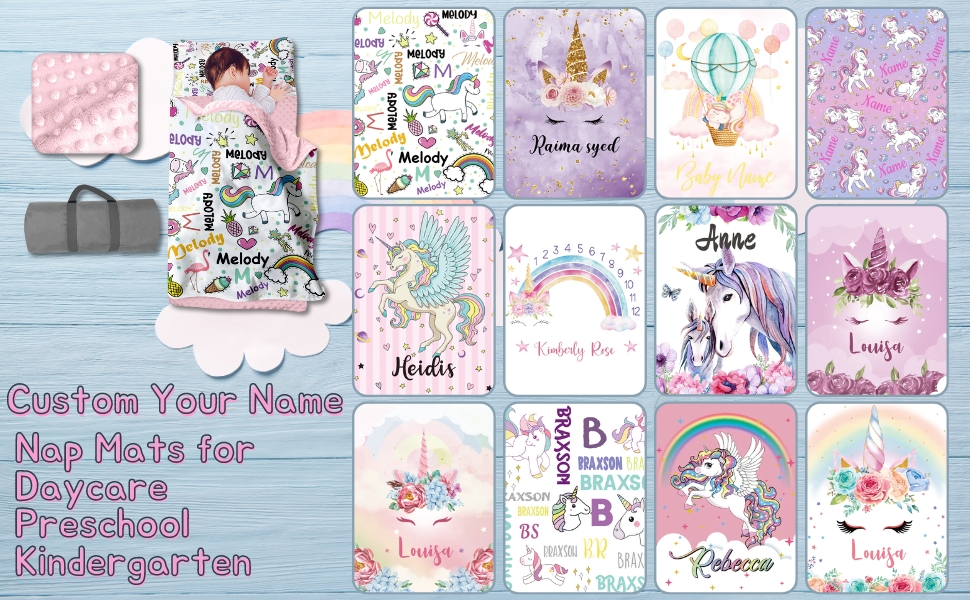 Custom Name Nap Mats for Daycare