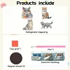 4PCS 2D/Flat Acrylic DIY Diamond Art Fridge Magnet Kit British Shorthair Design DIY Art Fridge Magnet Refrigerator Sticker Magnetic Diamond Art Decor Refrigerator Mailbox Home Decoration DIY Crafts