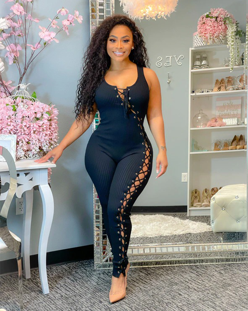 HALINA TIE ME UP JUMPSUIT