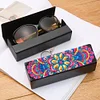 DIY Mandala Diamond Painting Leather Sunglass Storage Box