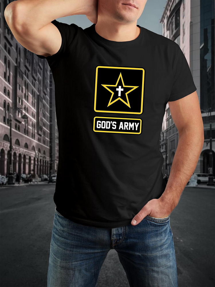 God's Army Cotton Crew Neck T-shirt