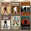 6PCS sasquatch  - Ensemble de panneaux en m&eacute;tal(20*30cm/30*40cm)
