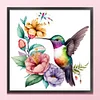 Flowers And Birds-18CT Counted Cross Stitch 20*20cm/7.87*7.87in